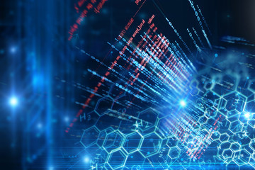 chemical science background illustration