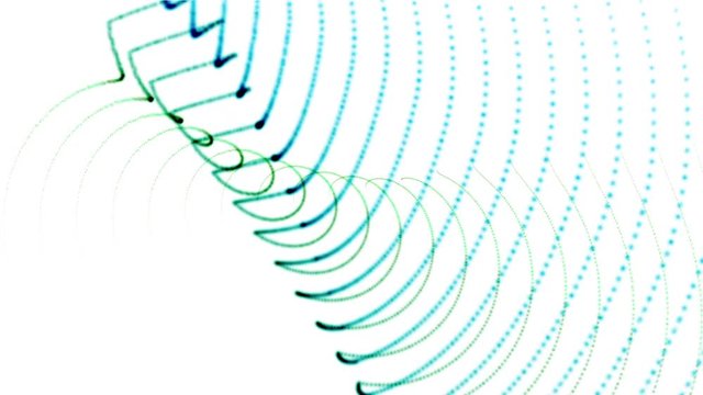 4k Abstract surging weaving point wave curve line background,music rhythm dots backdrop,geometry fractals network dat mesh vj art.