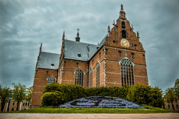 CIV monogram in front of Kristianstad Trinity church, Sweden - May 16, 2017