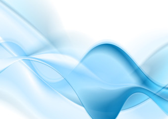 Naklejka premium Blue and white abstract wavy background