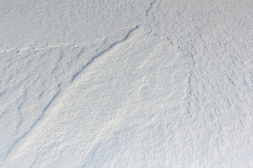 Snow background natural  on a river surface in the winter