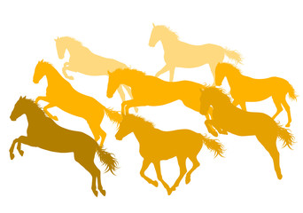 Horse abstract vector background isolated