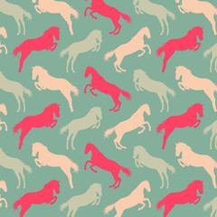 Horse pattern abstract vector