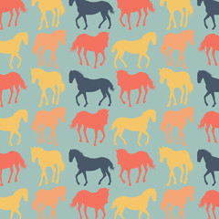Horse pattern abstract vector