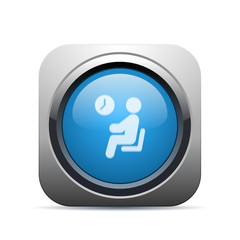 Square Push-Button - Vector