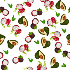 exotic tropical fruit