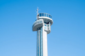 Fototapeta na wymiar control tower in Schiphol Airport