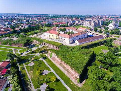 Oradea fortress as seen from a above
