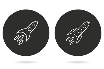 Rocket - vector icon.