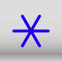 Snowflake vector icon