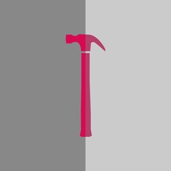 hammer icon stock vector illustration flat design