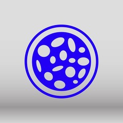 pizza icon stock vector illustration