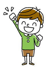 男の子：やる気
