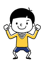 男の子：元気
