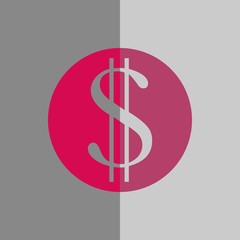 money icon stock vector illustration flat design