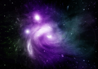 Fototapeta premium galaxy in a free space