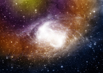 galaxy in a free space