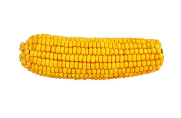 Corns on White Isolated Background maize