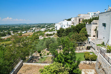 Panoramic view of Cisternino. Puglia. Italy. 