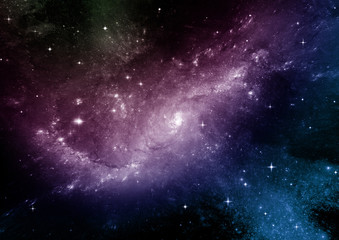 Fototapeta premium galaxy in a free space