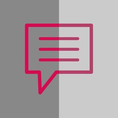 Speech Bubbles Icon. Chat pictogram icon stock vector illustration