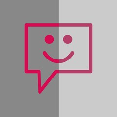 Speech Bubbles Icon. Chat pictogram icon stock vector illustration