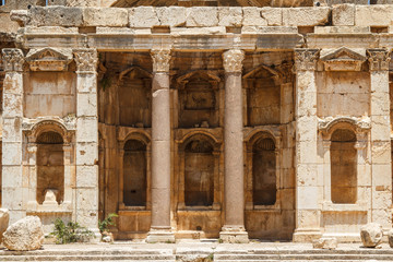 Ruins of the ancient Roman sacred site Baalbek, Lebanon