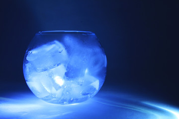 Ice in glass