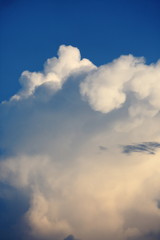 white cloud above blue sky