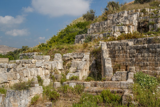 Ruins of Temple of Eshmun near Sidon, Lebanon