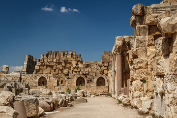 Ruins of the ancient Roman sacred site Baalbek, Lebanon