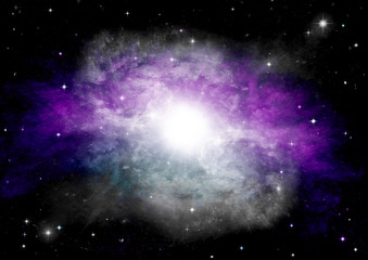 galaxy in a free space