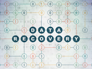 Data concept: Data Recovery on Digital Data Paper background