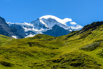Beautiful mountain scenery at Grindelwald and Jungfrau - Switzerland