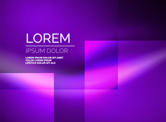 Shiny silk wave template, color satin with effects, vector abstract background