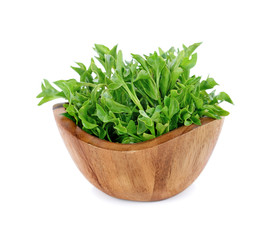 Fresh watercress isolated on white background