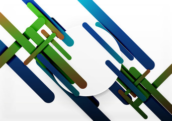 Cut 3d paper color straight lines abstract background