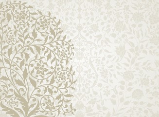wedding card design, paisley floral pattern , India