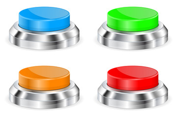Colored push buttons with metal base