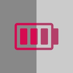 battery vector icon stock vector illustration flat design