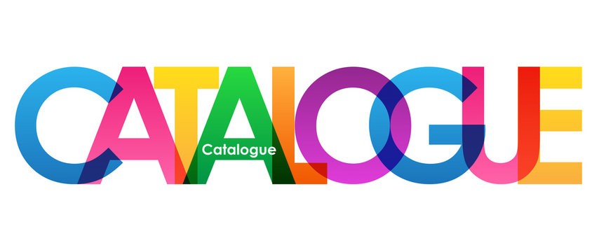 CATALOGUE Colourful Vector Letters Icon