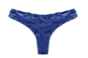 Blue panties isolated