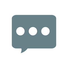 Fototapeta premium speech bubble icon over whtie background. vector illustration