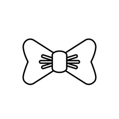 bow tie icon over white background. vector illustration