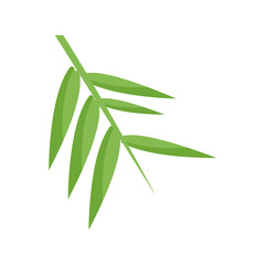 fresh bamboo leaves border, botanical zen forest, tropical spa decoration. vector illustration