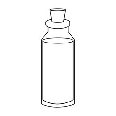 spa bottle essencial oil treatment aroma vector illustration