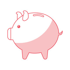 piggy savings isolated icon vector illustration design