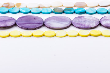 Gemstone beads background
