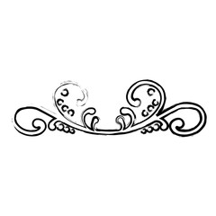 vintage ornament icon over white background. vector illustration