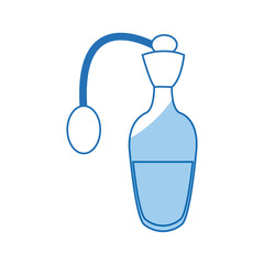 bottle of perfume or essence aroma spa care vector illustration
